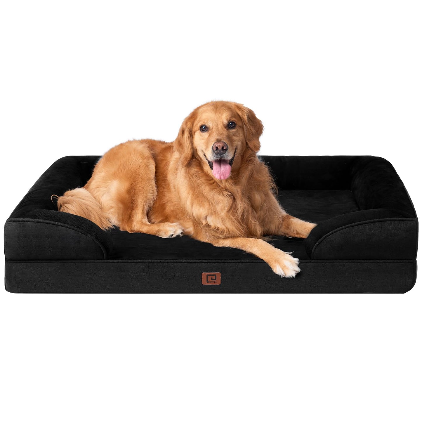 EHEYCIGA Orthopädisches Hundebett Grosse Hunde, Memory Foam Hundekorb Mittelgroße Hunde, Waschbar Hundesofa Wasserdicht rutschfest, Hundecouch mit Hohem Rand
