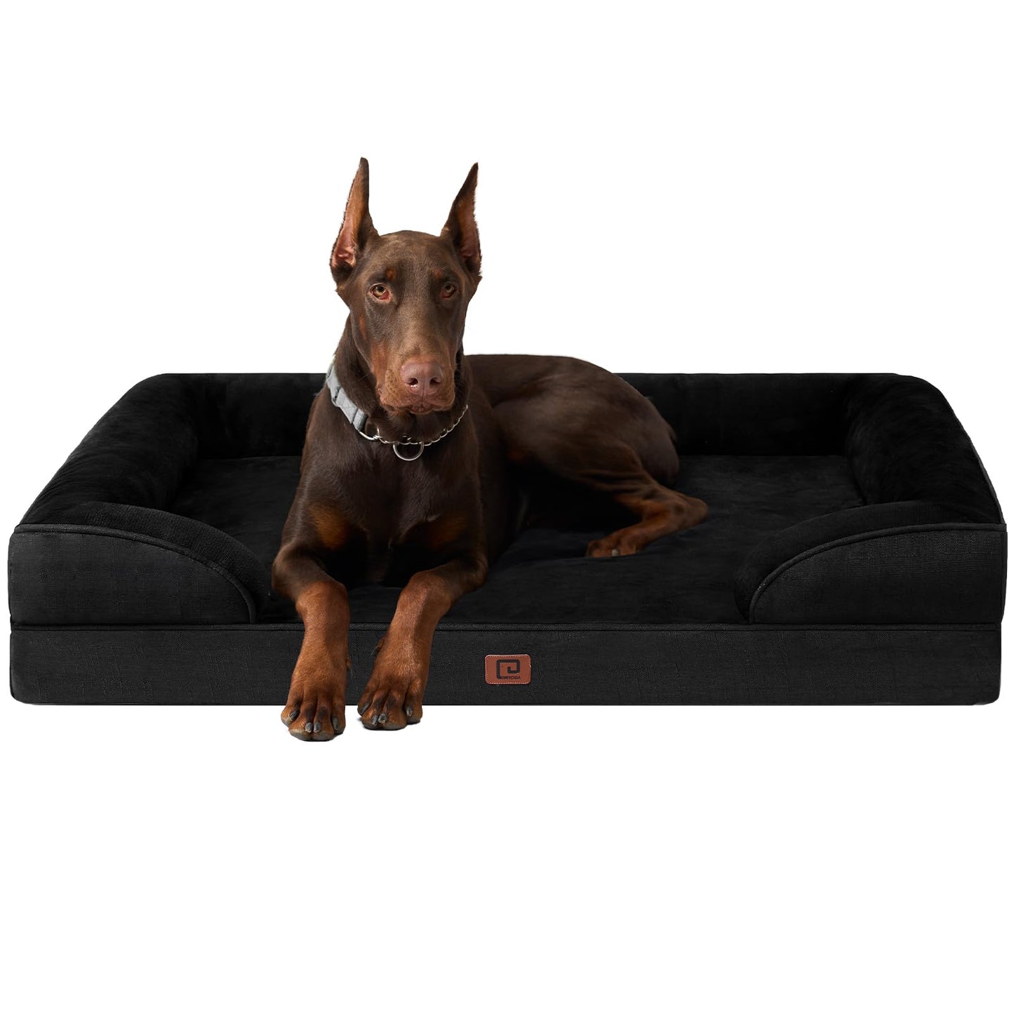 EHEYCIGA Orthopädisches Hundebett Grosse Hunde, Memory Foam Hundekorb Mittelgroße Hunde, Waschbar Hundesofa Wasserdicht rutschfest, Hundecouch mit Hohem Rand