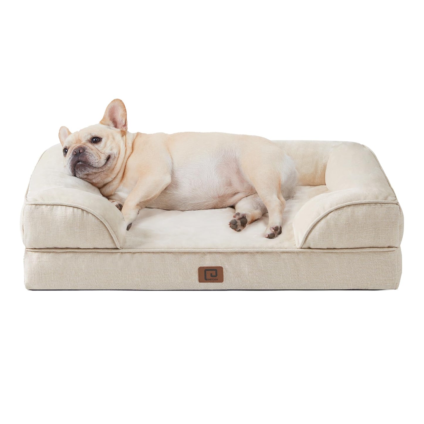 EHEYCIGA Orthopädisches Hundebett Grosse Hunde, Memory Foam Hundekorb Mittelgroße Hunde, Waschbar Hundesofa Wasserdicht rutschfest, Hundecouch mit Hohem Rand