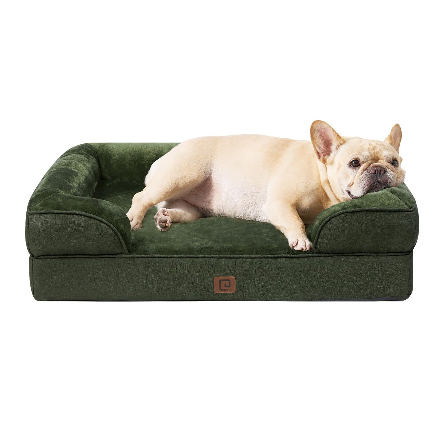 EHEYCIGA Orthopädisches Hundebett Grosse Hunde, Memory Foam Hundekorb Mittelgroße Hunde, Waschbar Hundesofa Wasserdicht rutschfest, Hundecouch mit Hohem Rand