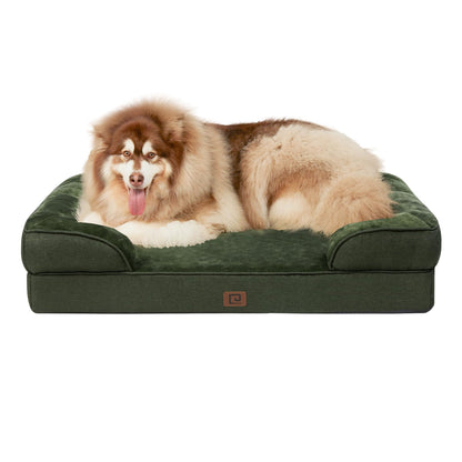 EHEYCIGA Orthopädisches Hundebett Grosse Hunde, Memory Foam Hundekorb Mittelgroße Hunde, Waschbar Hundesofa Wasserdicht rutschfest, Hundecouch mit Hohem Rand
