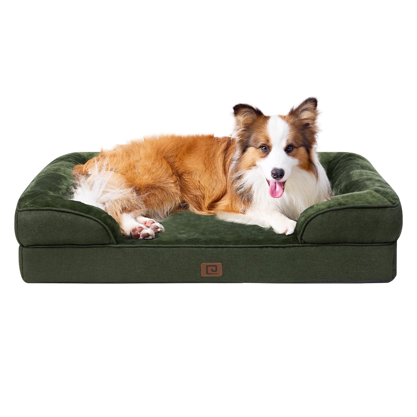 EHEYCIGA Orthopädisches Hundebett Grosse Hunde, Memory Foam Hundekorb Mittelgroße Hunde, Waschbar Hundesofa Wasserdicht rutschfest, Hundecouch mit Hohem Rand