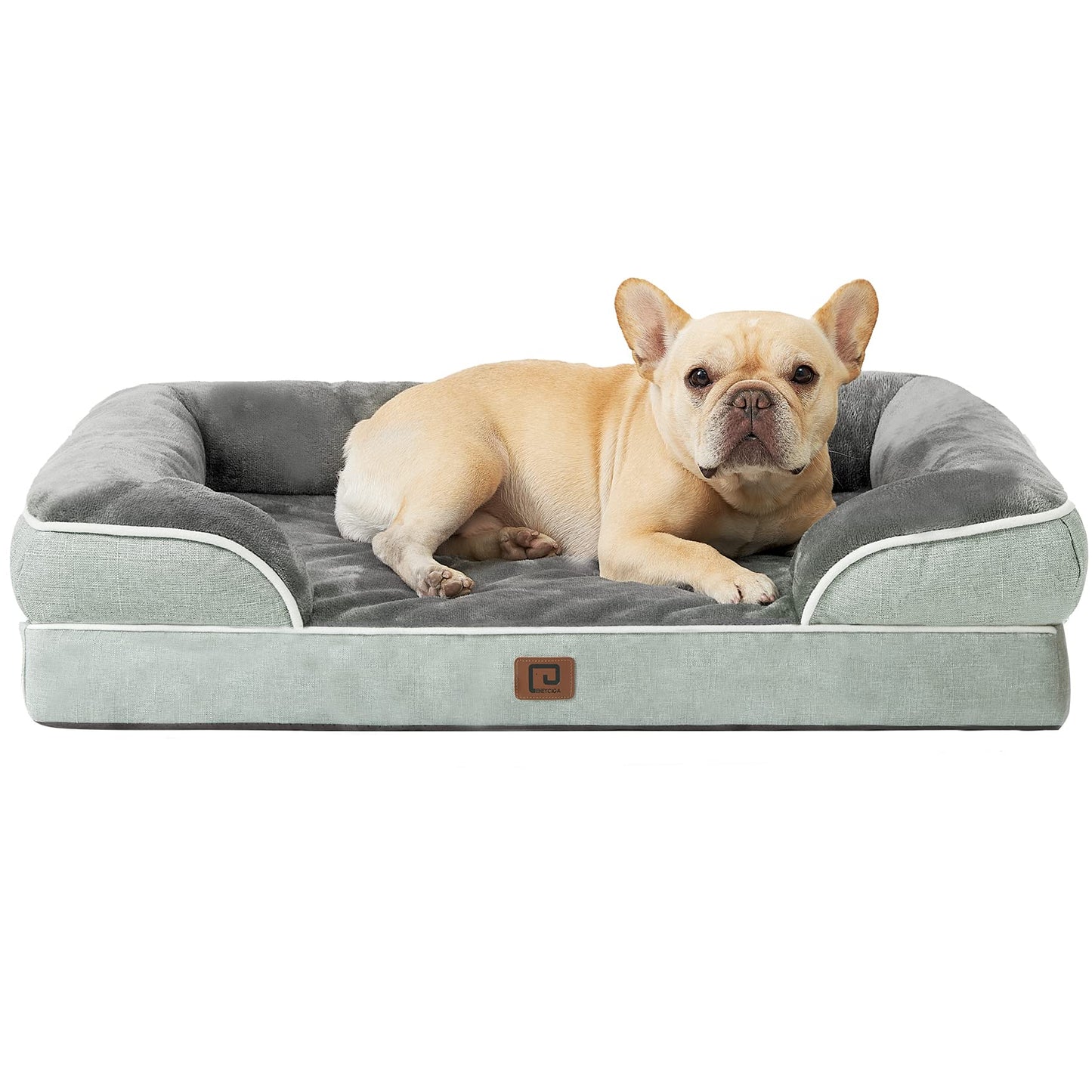 EHEYCIGA Orthopädisches Hundebett Grosse Hunde, Memory Foam Hundekorb Mittelgroße Hunde, Waschbar Hundesofa Wasserdicht rutschfest, Hundecouch mit Hohem Rand