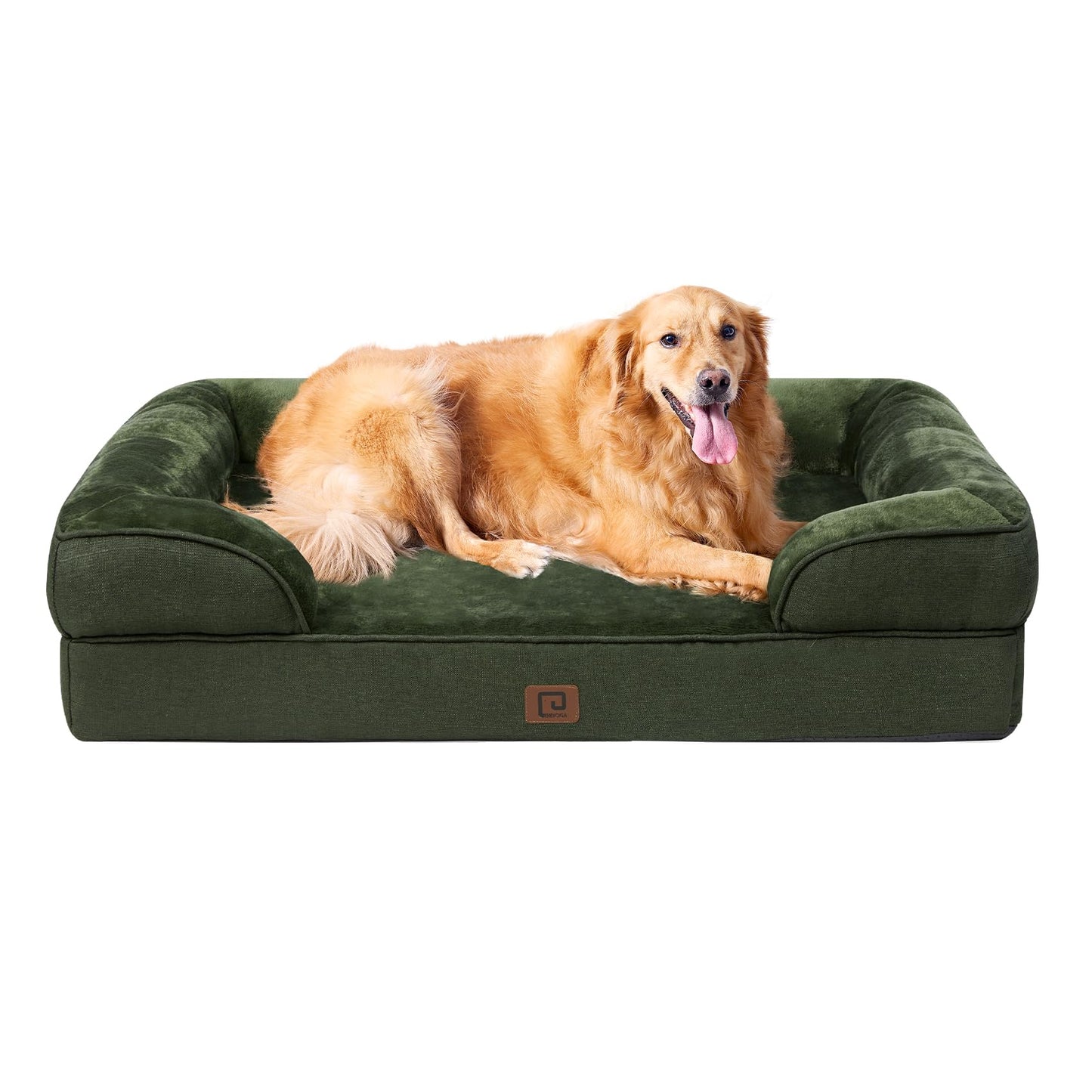 EHEYCIGA Orthopädisches Hundebett Grosse Hunde, Memory Foam Hundekorb Mittelgroße Hunde, Waschbar Hundesofa Wasserdicht rutschfest, Hundecouch mit Hohem Rand